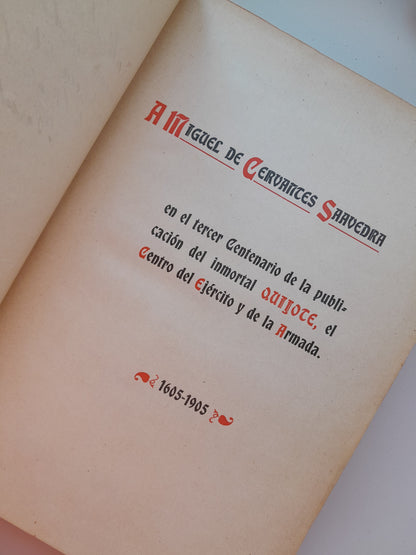 EL INGENIOSO HIDALGO DON QUIJOTE DE LA MANCHA - MIGUEL DE CERVANTES (HIJOS DE M.G. HERNÁNDEZ, 1905)