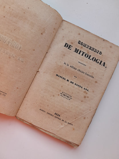 COMPENDIO DE MITOLOGÍA (FACTORÍA CENTRAL DE LA PRENSA, 1844)