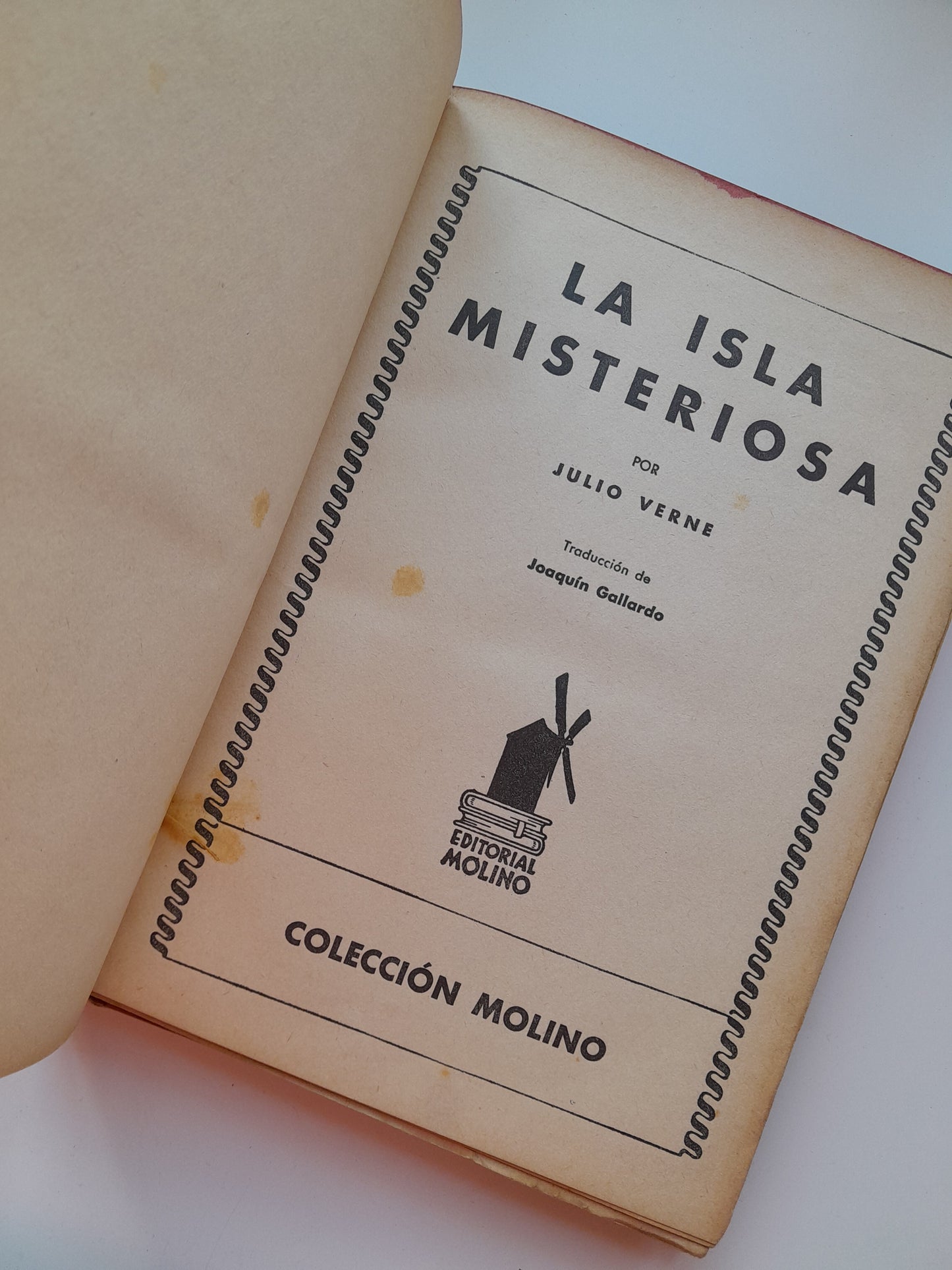 LA ISLA MISTERIOSA - JULIO VERNE (MOLINO, 1934)