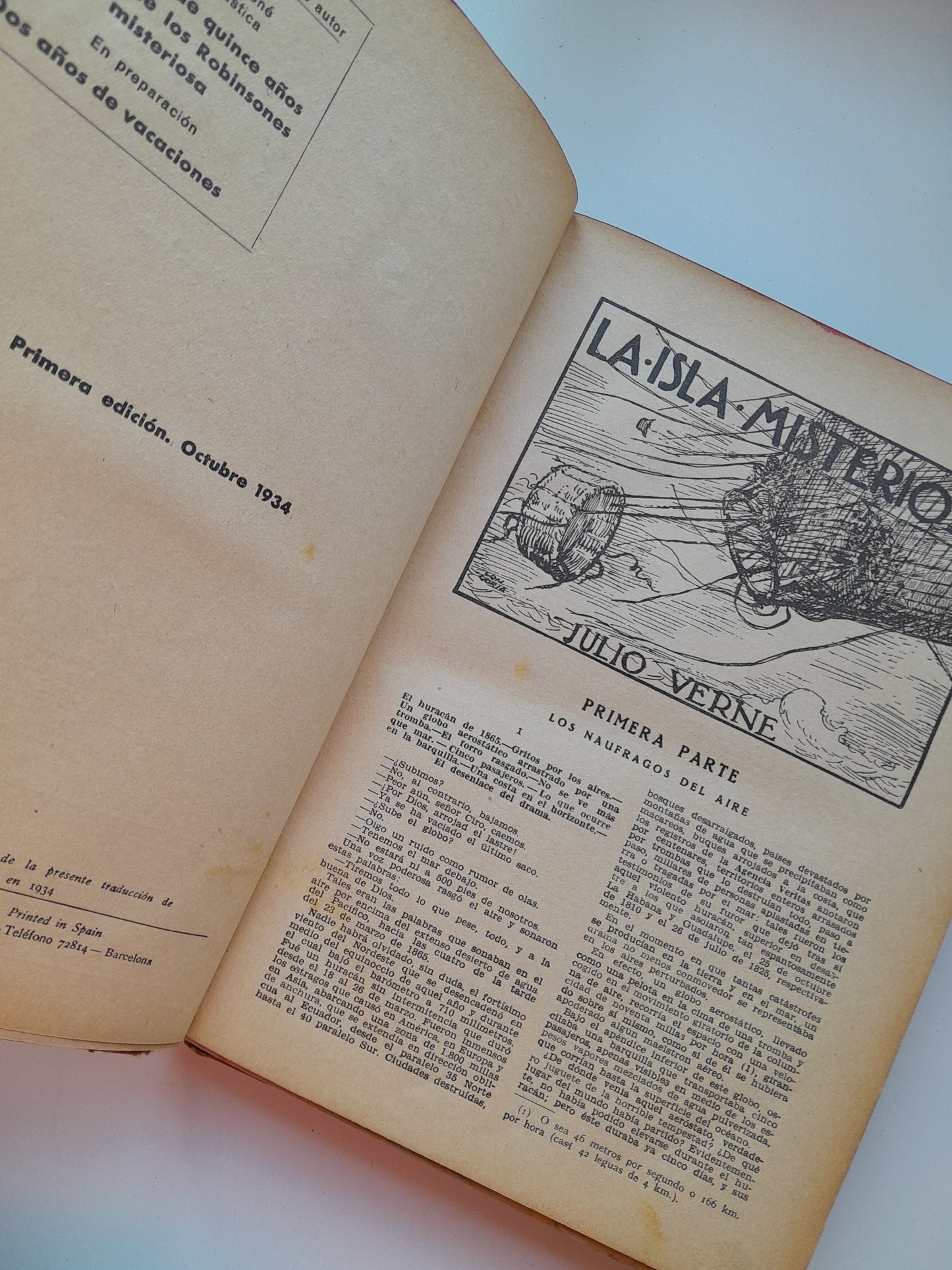 LA ISLA MISTERIOSA - JULIO VERNE (MOLINO, 1934)